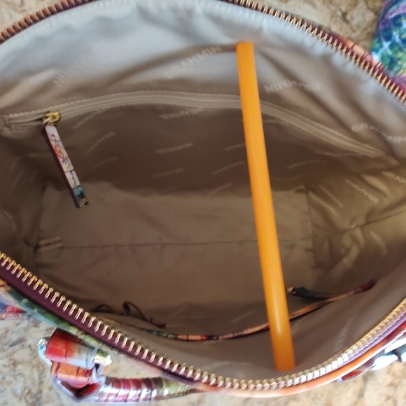 Brahmin Duxbury Fallstruck Melbourne Leather Satchel - Excellent Condition - Picture 7 of 7